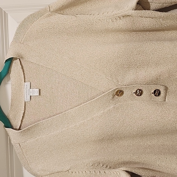 Beautiful sparkly ivory sweater - Picture 3 of 6